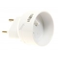 Tinklo perėjimas 220V US → EU baltas (white) 